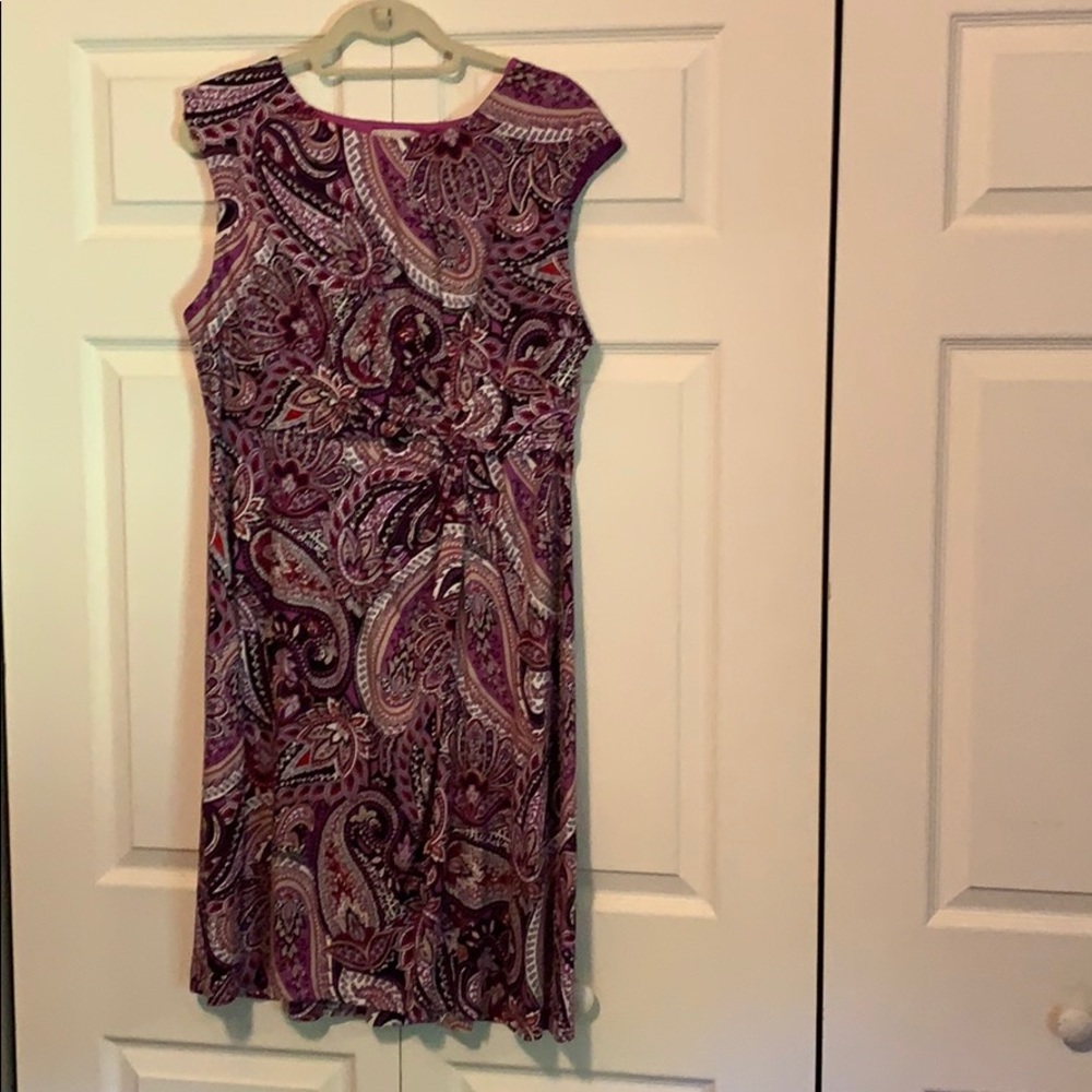 Purple paisley desss